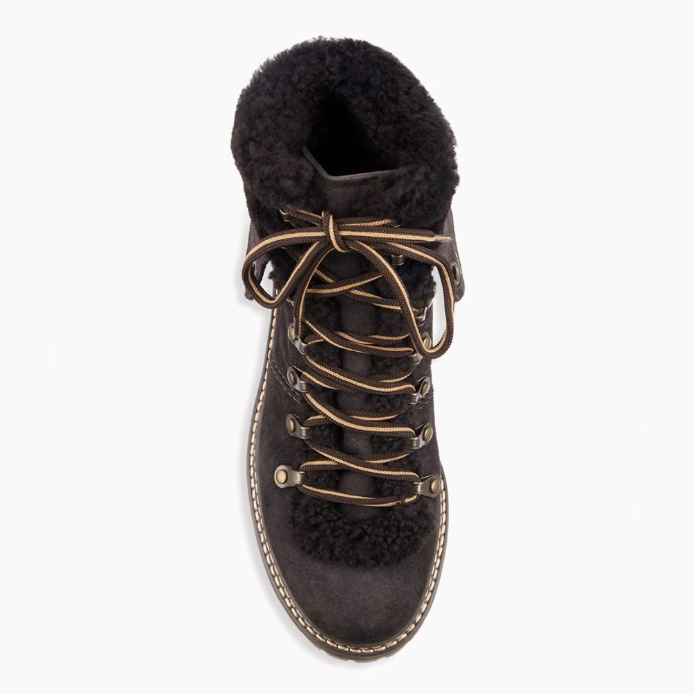 See by Chloé Eileen Lace-Up Shearling-Lined Ankle Boots - Picture 12 of 12